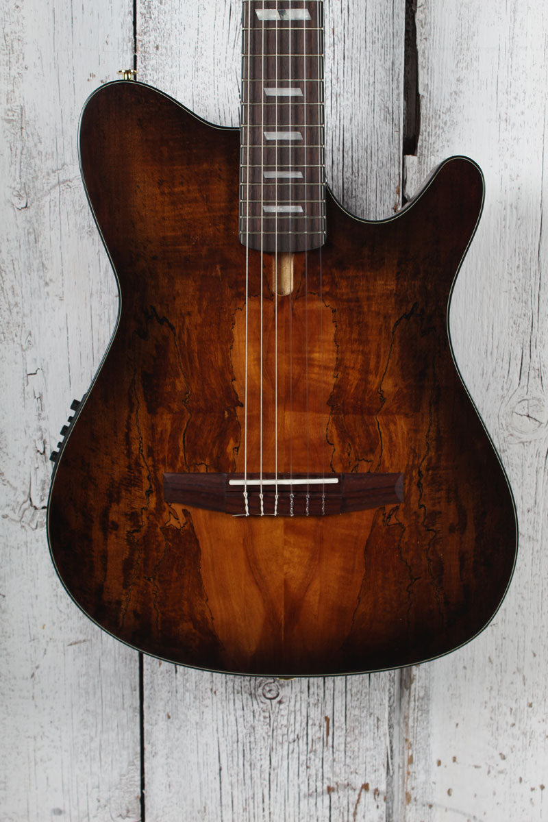 Ibanez FRH20SMN Acoustic Electric Guitar Spalt Maple Top Tobacco Burst Low Gloss