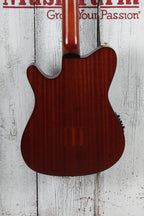 Ibanez FRH20SMN Acoustic Electric Guitar Spalt Maple Top Tobacco Burst Low Gloss