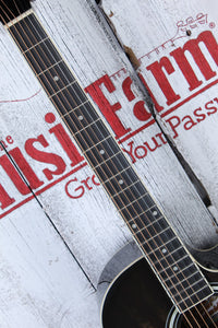 Oscar Schmidt Concert Cutaway Acoustic Electric Guitar USA Flag Graphic