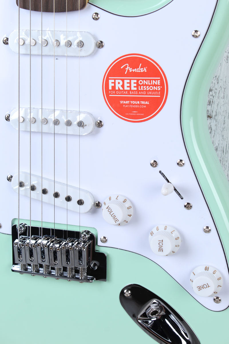Fender Squier Affinity Series Stratocaster Electric Guitar Surf Green