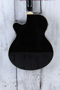 Oscar Schmidt Concert Cutaway Acoustic Electric Guitar USA Flag Graphic