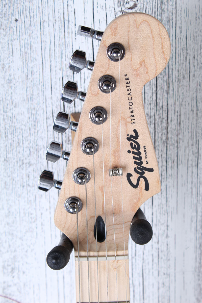 Fender Squier Sonic Stratocaster HSS Electric Guitar Black with Black Pickguard