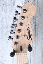 Load image into Gallery viewer, Fender Squier Sonic Stratocaster HSS Electric Guitar Black with Black Pickguard