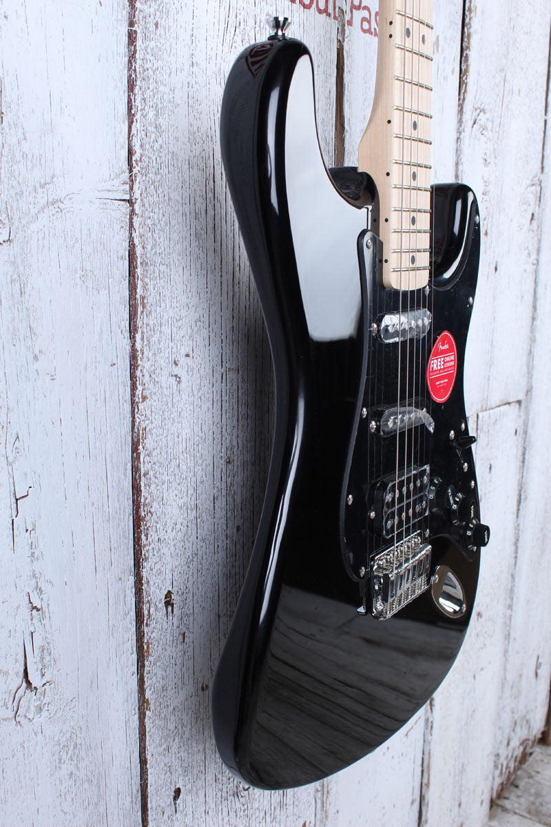 Fender Squier Sonic Stratocaster HSS Electric Guitar Black with Black Pickguard