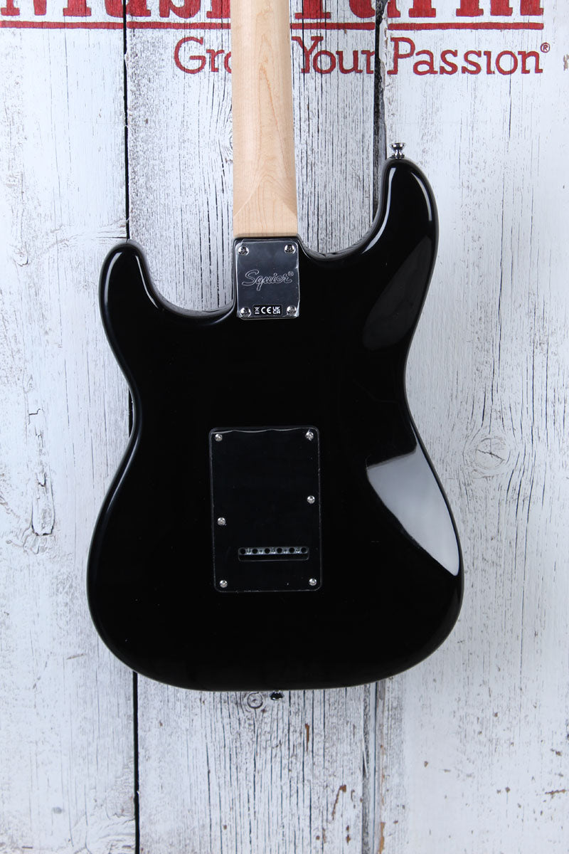 Fender Squier Sonic Stratocaster HSS Electric Guitar Black with Black Pickguard