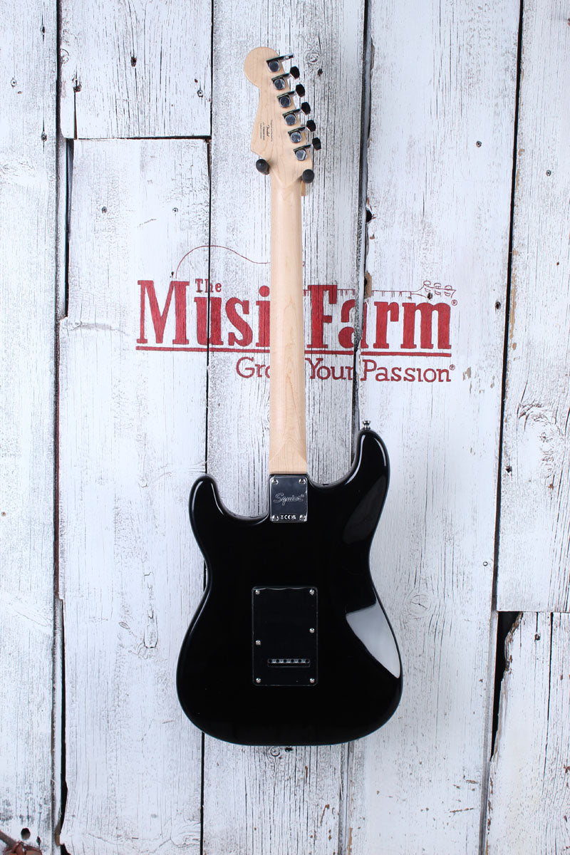 Fender Squier Sonic Stratocaster HSS Electric Guitar Black with Black Pickguard