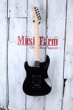 Fender Squier Sonic Stratocaster HSS Electric Guitar Black with Black Pickguard
