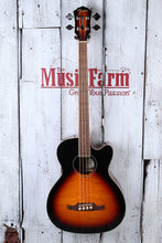 Load image into Gallery viewer, Fender FA-450CE 4 String Jumbo Cutaway Acoustic Electric Bass Guitar Sunburst