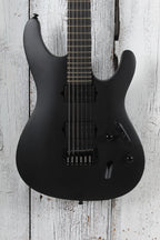 Ibanez Iron Label S721RB Solid Body Electric Guitar Black Flat Finish