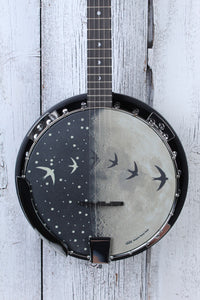 Luna Moonbird Banjo 5 String Acoustic Electric Banjo BGB MOON 5E