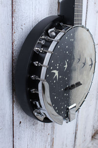 Luna Moonbird Banjo 5 String Acoustic Electric Banjo BGB MOON 5E