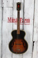 Load image into Gallery viewer, Harmony Vintage H1215 Archtop Acoustic Guitar Tobacco Burst with Hardshell Case