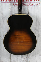 Harmony Vintage H1215 Archtop Acoustic Guitar Tobacco Burst with Hardshell Case