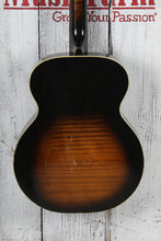 Load image into Gallery viewer, Harmony Vintage H1215 Archtop Acoustic Guitar Tobacco Burst with Hardshell Case