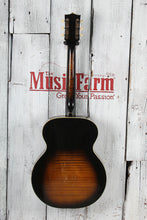 Load image into Gallery viewer, Harmony Vintage H1215 Archtop Acoustic Guitar Tobacco Burst with Hardshell Case