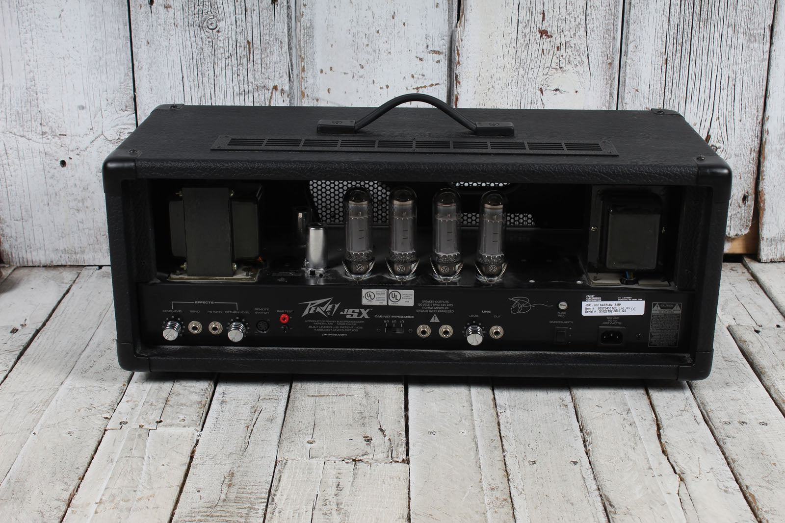 Peavey JSX Joe Satriani Electric Guitar Tube Amplifier Head with Footswitch