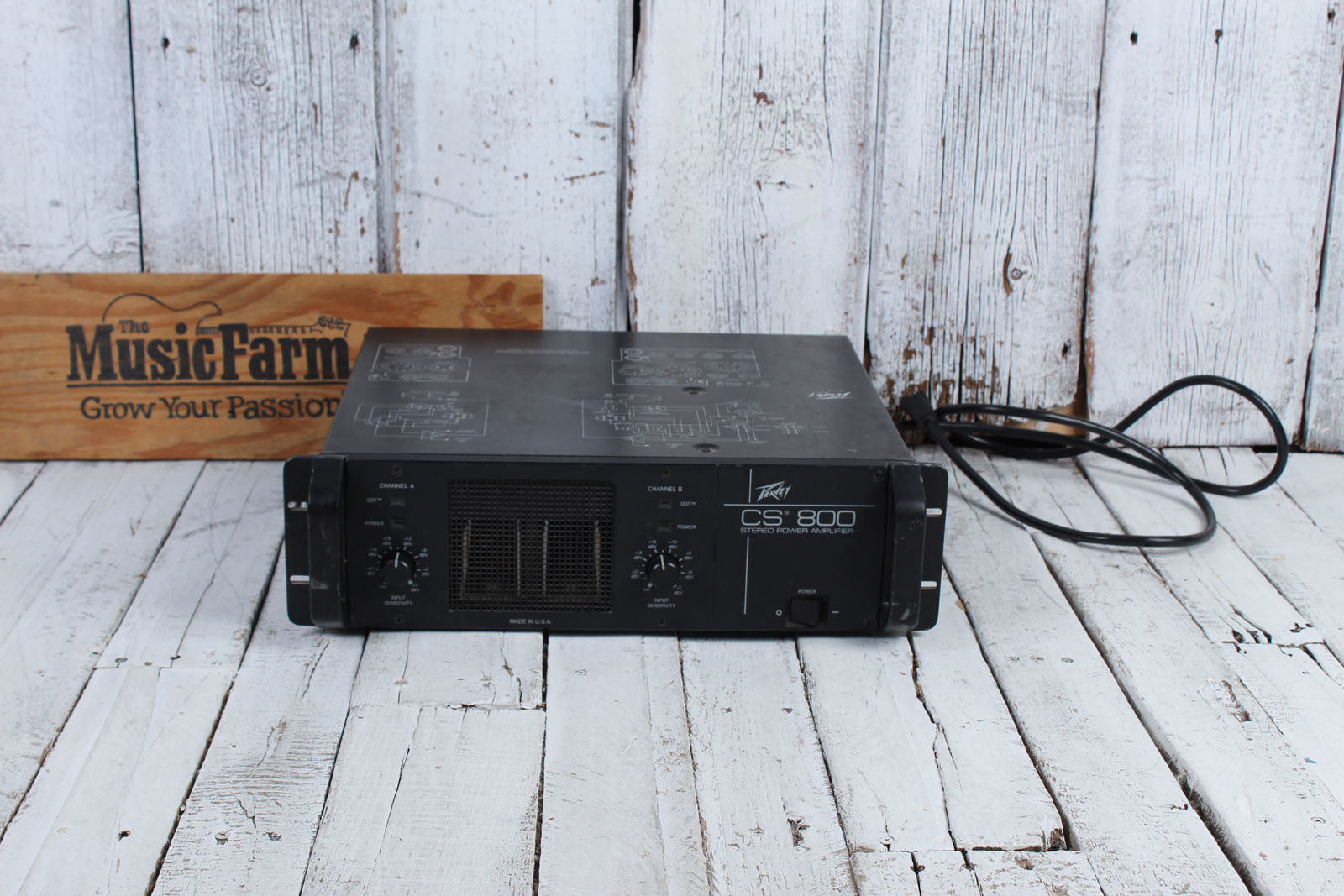 Peavey CS-800 Power Amplifier 800 Watt 2 Channel Stereo Power