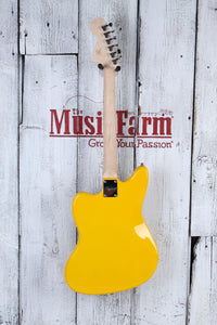 Fender Squier FSR Affinity Jaguar Electric Guitar Graffiti Yellow Finish