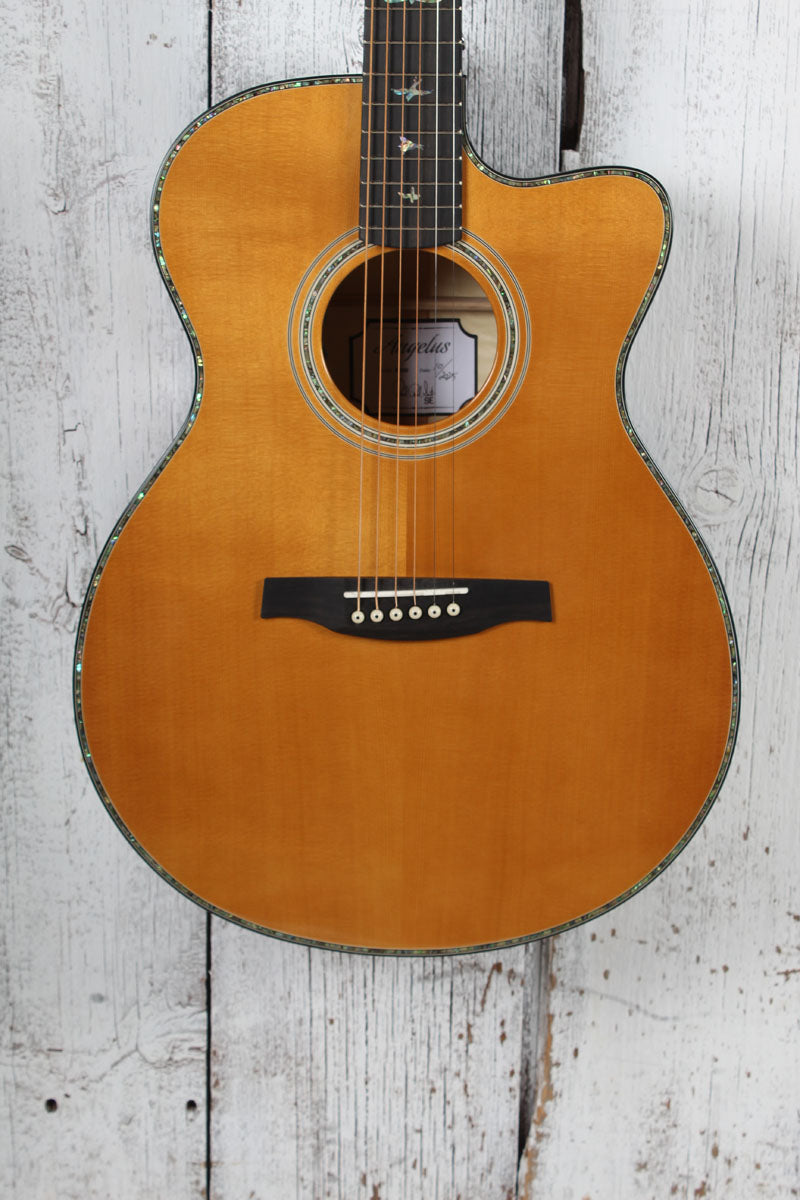 PRS Angelus SE A50E Acoustic Electric Guitar Black Gold Burst w Hardshell Case Main image