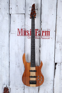 Carvin LB75 Fretless 5 String Electric Bass Guitar Natural with Hardshell Case