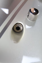 Load image into Gallery viewer, DBZ Diamond Renegade ST Plus Electric Guitar White with Silver Stripes with Case