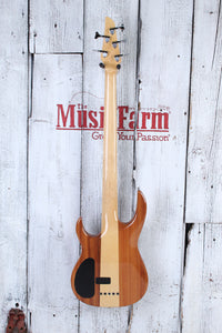 Carvin LB75 Fretless 5 String Electric Bass Guitar Natural with Hardshell Case