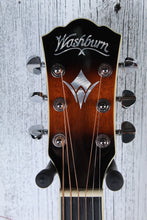 Load image into Gallery viewer, Washburn EA15 ATB Mini Jumbo Acoustic Electric Guitar Flame Maple Tobacco Burst