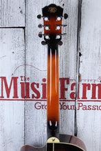 Load image into Gallery viewer, Washburn EA15 ATB Mini Jumbo Acoustic Electric Guitar Flame Maple Tobacco Burst