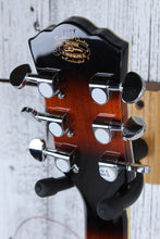 Load image into Gallery viewer, Washburn EA15 ATB Mini Jumbo Acoustic Electric Guitar Flame Maple Tobacco Burst