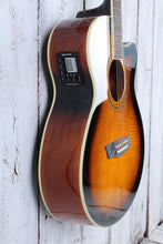 Load image into Gallery viewer, Washburn EA15 ATB Mini Jumbo Acoustic Electric Guitar Flame Maple Tobacco Burst