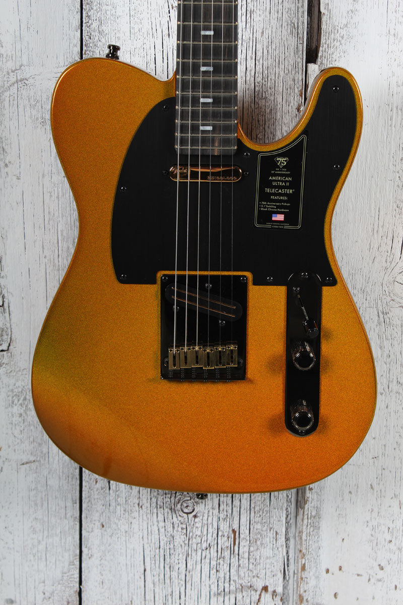 Fender 75th Anniversary American Ultra II Telecaster Electric Guitar with Case