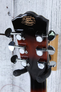 Washburn EA15 ATB Mini Jumbo Acoustic Electric Guitar Flame Maple Tobacco Burst