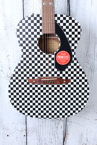 Fender Tim Armstrong Hellcat Concert Acoustic Electric Guitar Checkerboard