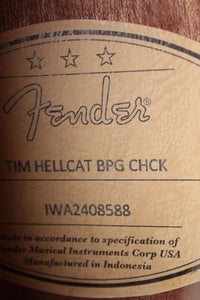 Fender Tim Armstrong Hellcat Concert Acoustic Electric Guitar Checkerboard