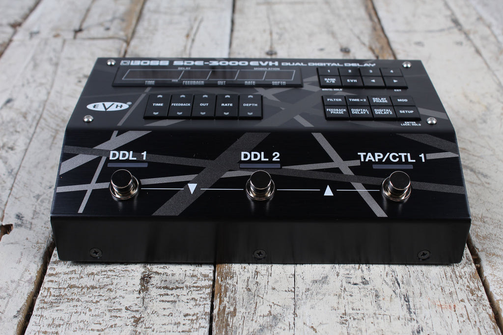 Boss SDE-3000 EVH Dual Digital Delay Pedal Electric Guitar Delay Effects Pedal