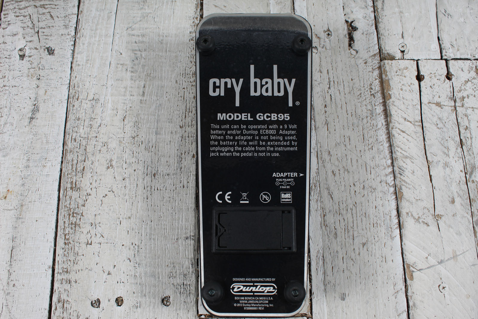 Dunlop GCB95 Cry Baby Standard Wah Pedal Electric Guitar Wah Effects Pedal