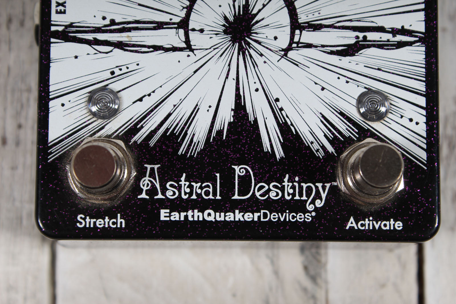 EarthQuaker Astral Destiny Electric Guitar Reverb Effects Pedal Purple Sparkle