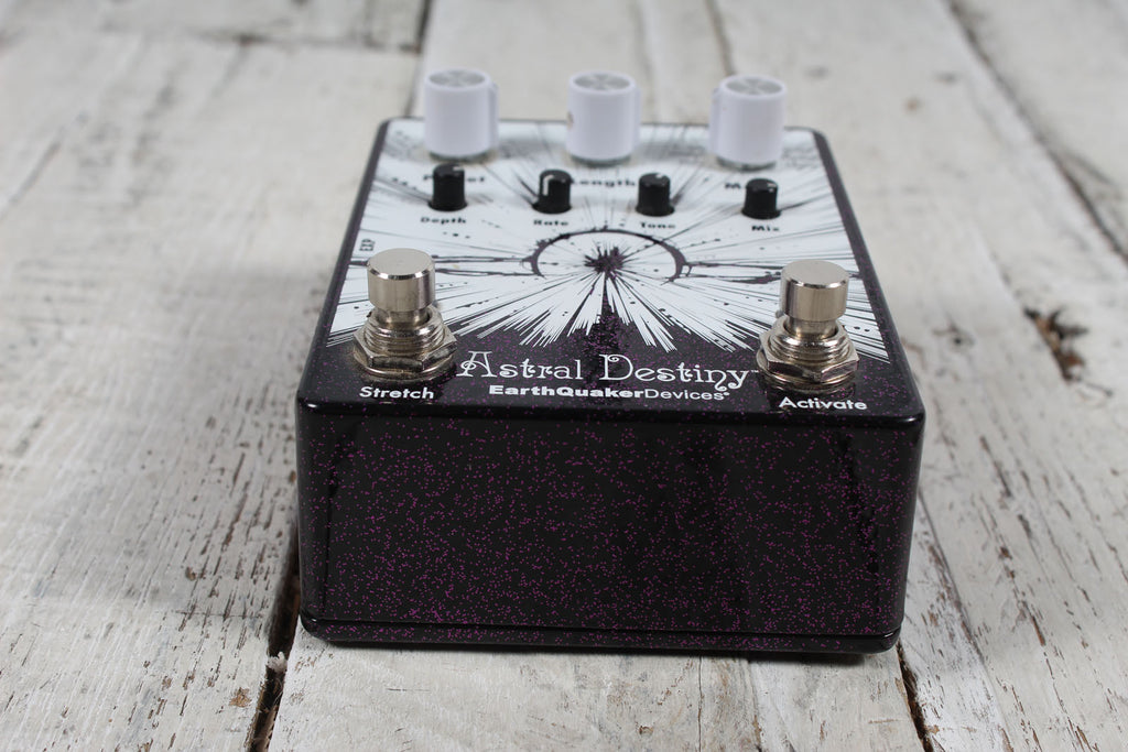 EarthQuaker Astral Destiny Electric Guitar Reverb Effects Pedal Purple Sparkle