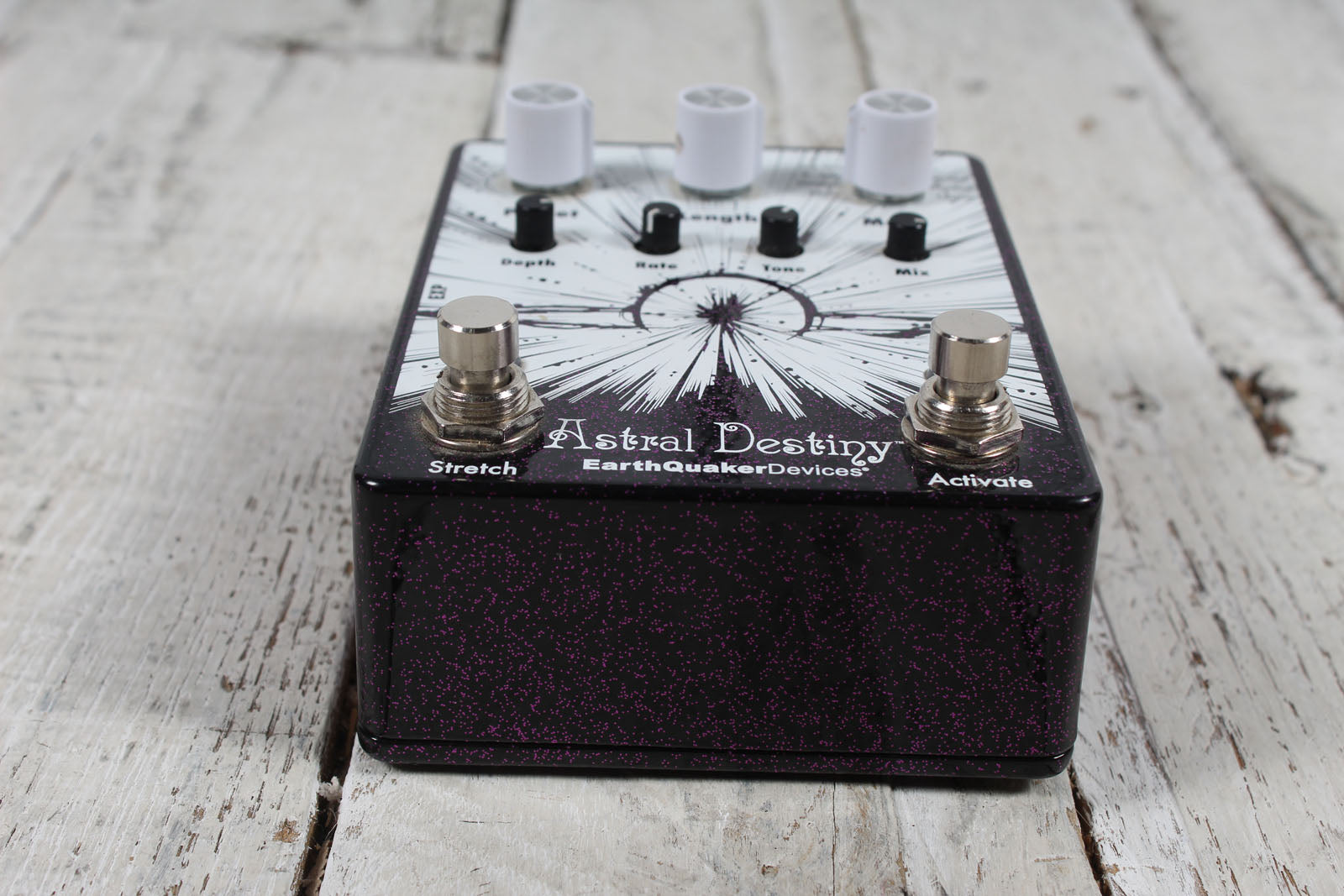 EarthQuaker Astral Destiny Electric Guitar Reverb Effects Pedal Purple Sparkle