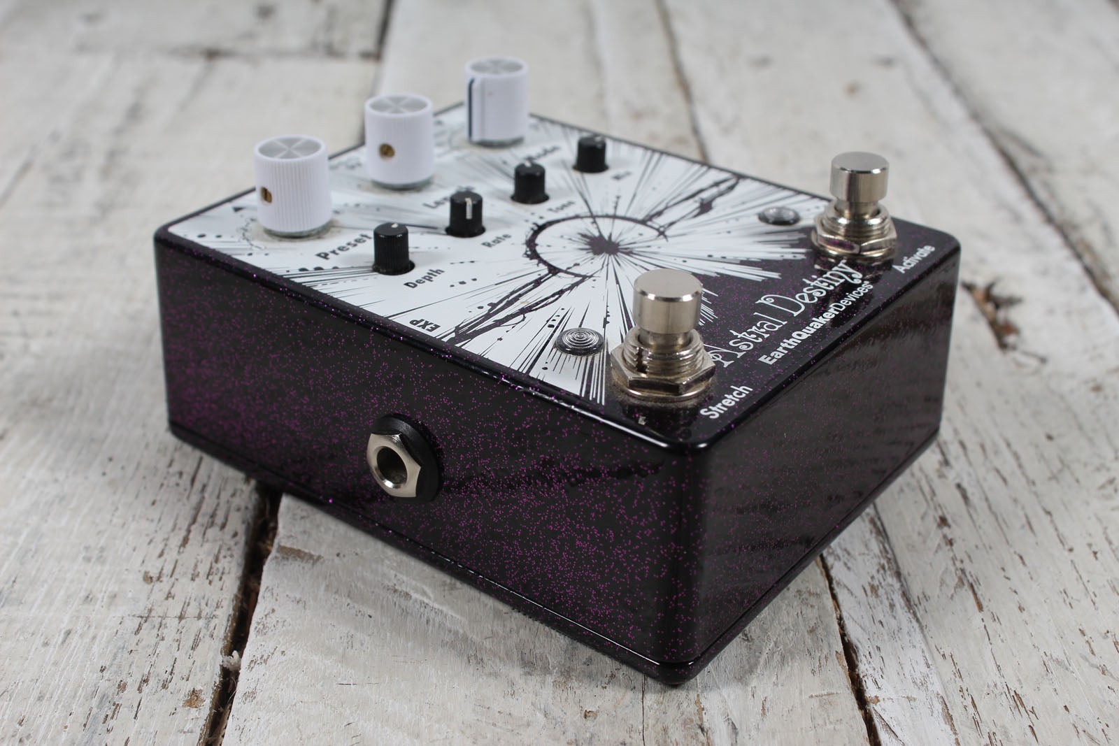 EarthQuaker Astral Destiny Electric Guitar Reverb Effects Pedal Purple Sparkle