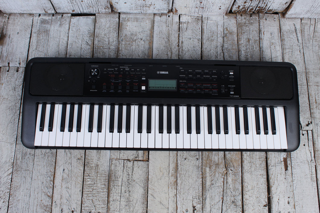 Yamaha PSR-E383 Touch Sensitive 61 Key Portable Keyboard with Power Supply