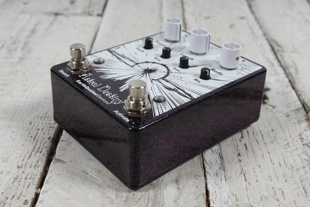 EarthQuaker Astral Destiny Electric Guitar Reverb Effects Pedal Purple Sparkle