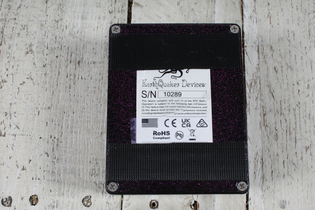 EarthQuaker Astral Destiny Electric Guitar Reverb Effects Pedal Purple Sparkle