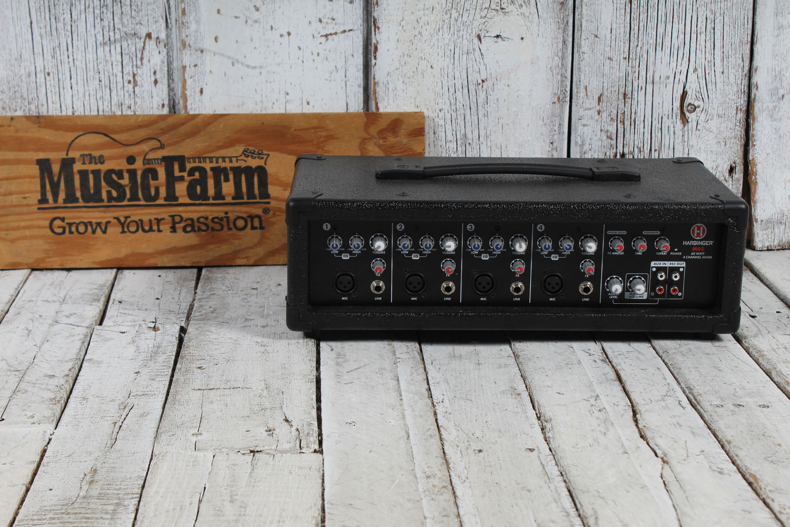Harbinger M60 Powered Mixer 4 Channel 60 Watt Compact Mixer Secondary image