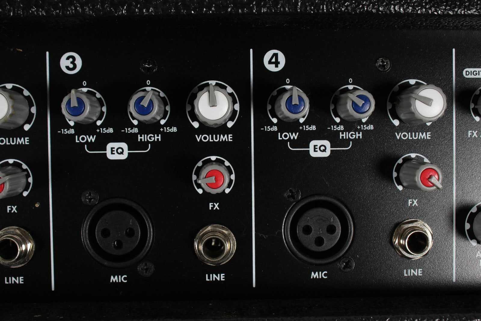 Harbinger M60 Powered Mixer 4 Channel 60 Watt Compact Mixer