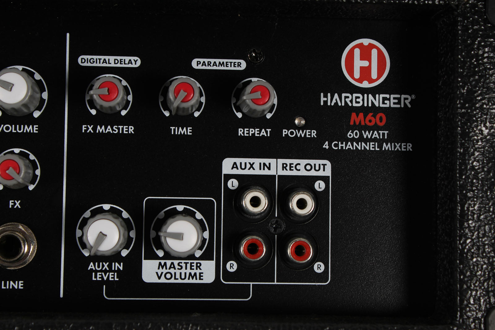 Harbinger M60 Powered Mixer 4 Channel 60 Watt Compact Mixer