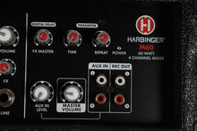Load image into Gallery viewer, Harbinger M60 Powered Mixer 4 Channel 60 Watt Compact Mixer
