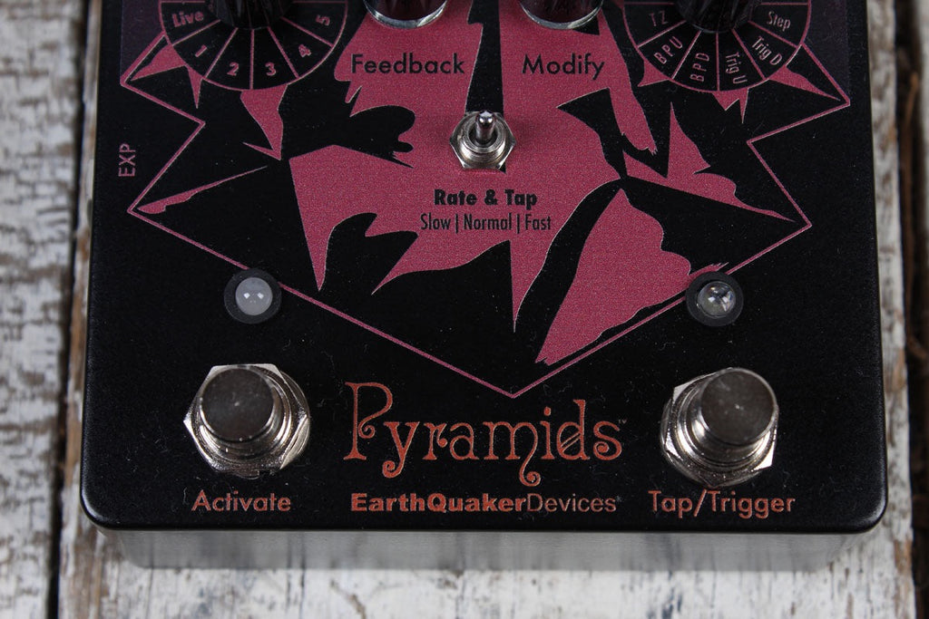 EarthQuaker Pyramids Stereo Solar Eclipse Flanger Electric Guitar Effects Pedal
