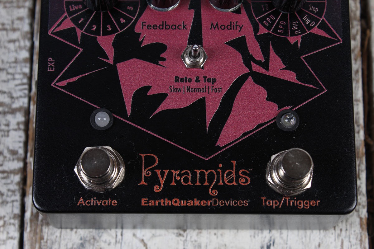 EarthQuaker Pyramids Stereo Solar Eclipse Flanger Electric Guitar Effects Pedal