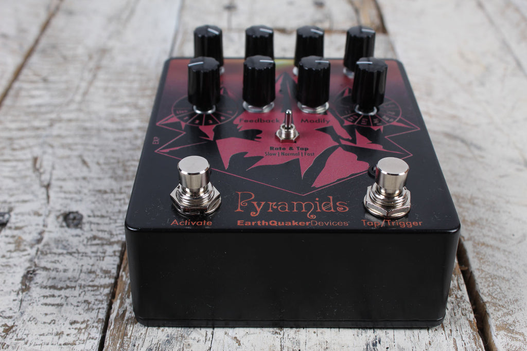 EarthQuaker Pyramids Stereo Solar Eclipse Flanger Electric Guitar Effects Pedal